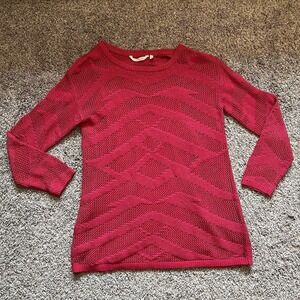 Soft Surroundings Knit Sweater Women's Medium Pink Attached Cami